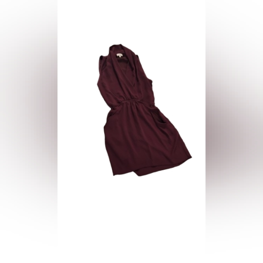 Aritzia Wilfred Sabine Tie Back V Neck Dress Sz S